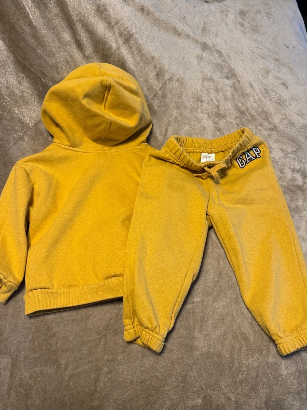 GAP Kids Mustard Yellow Hoodie & Joggers Set 18-24 m